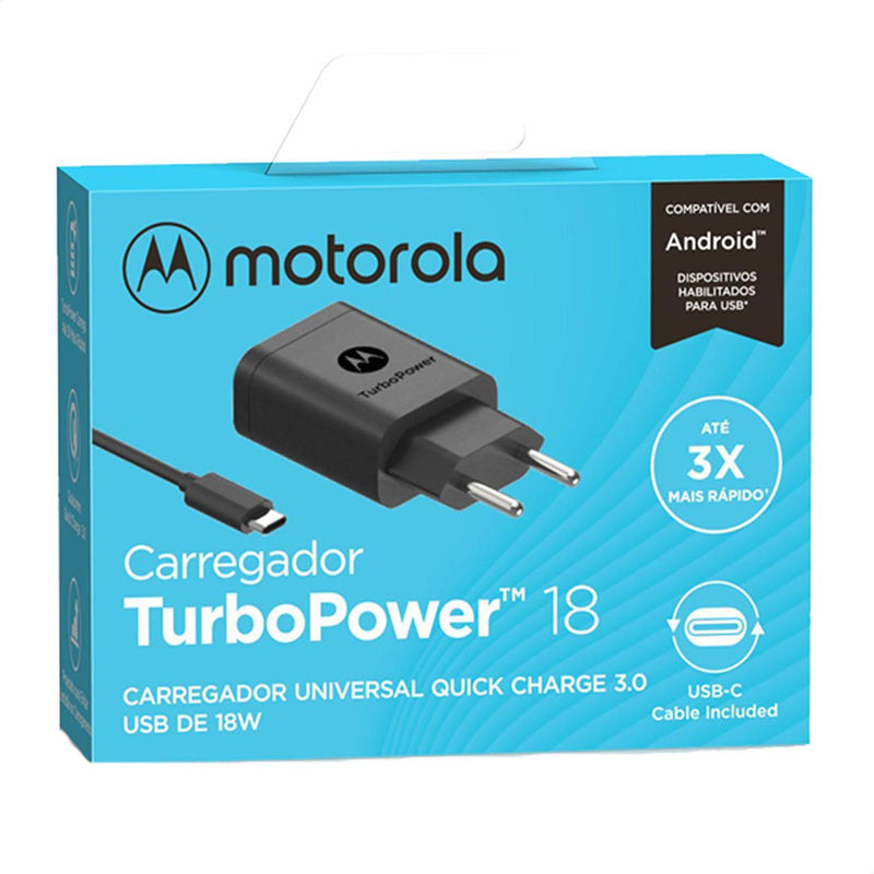 Carregador de parede TurboPower™ 18W USB-C Preto